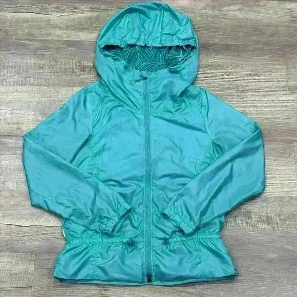 Lole Jacket Women’s Medium Water Resistant Hooded Full Zip Parka Cinch Waist - Picture 1 of 16